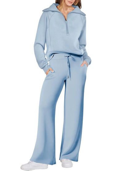 Lyla - Half Zip Jumpsuit Set