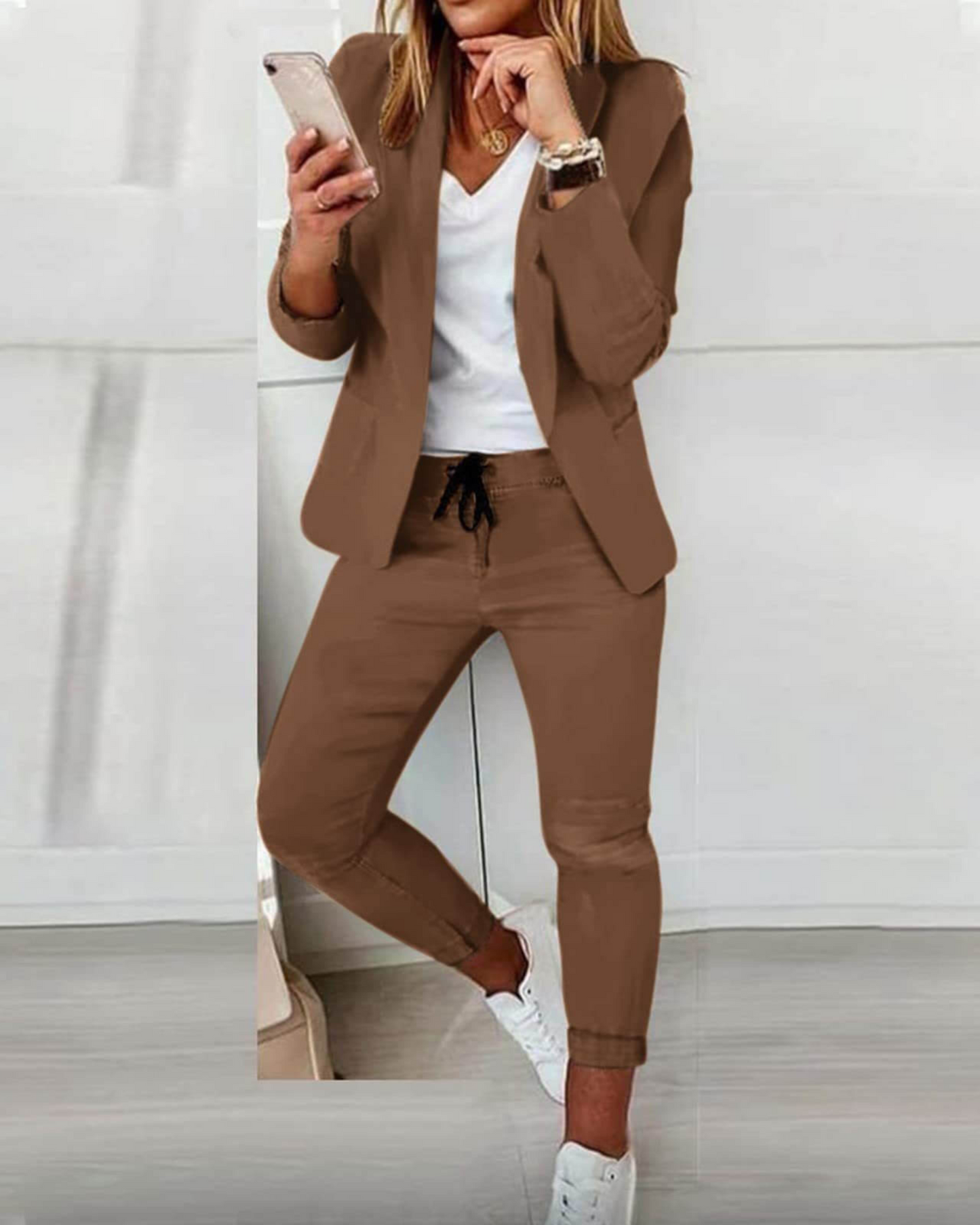 ADELE - STYLISH BLAZER AND PANTS SET