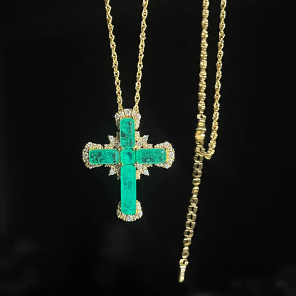 Zirconia Cross  Necklace