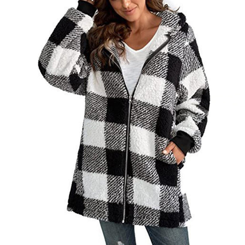 Casual Plaid Coat