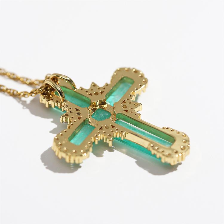 Zirconia Cross  Necklace