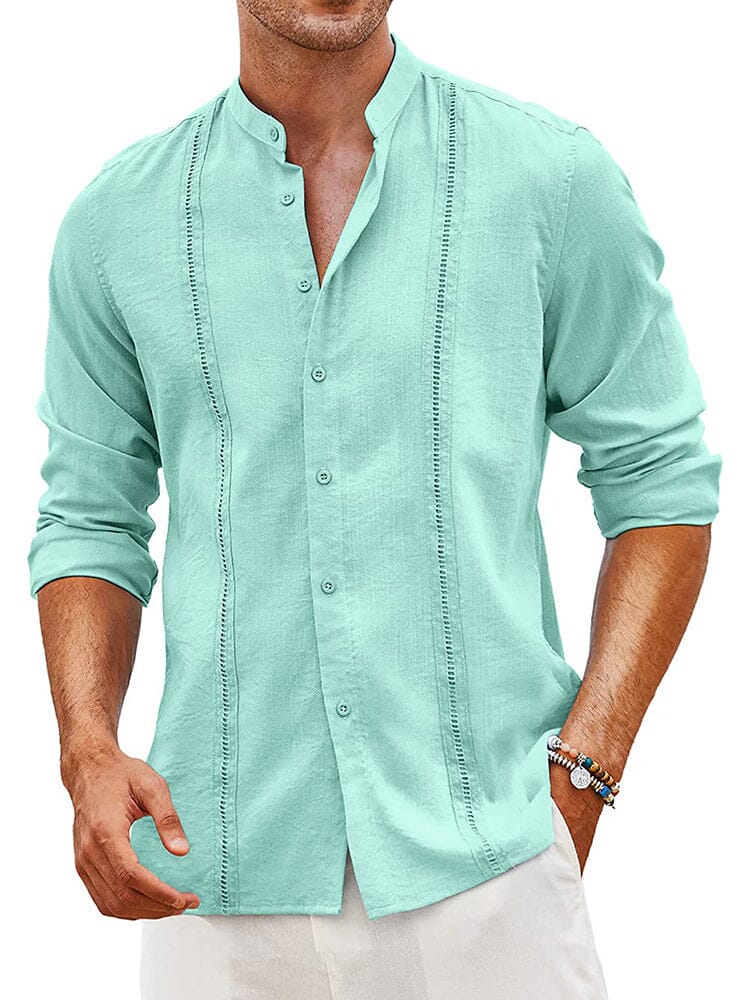 Embroidered Guayabera Linen Shirt (US Only)