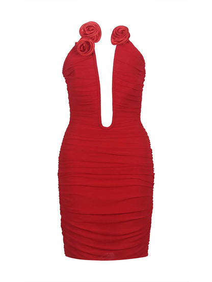 Red Mini Dress - Bold & Seductive