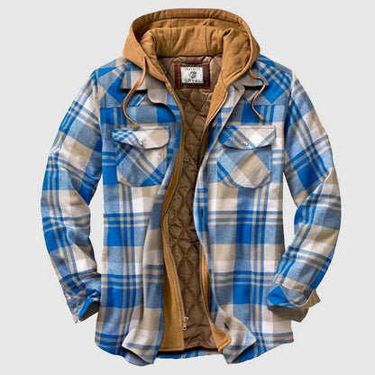 Blake - Lumberjack Insulated Flannel Jacket with Hood