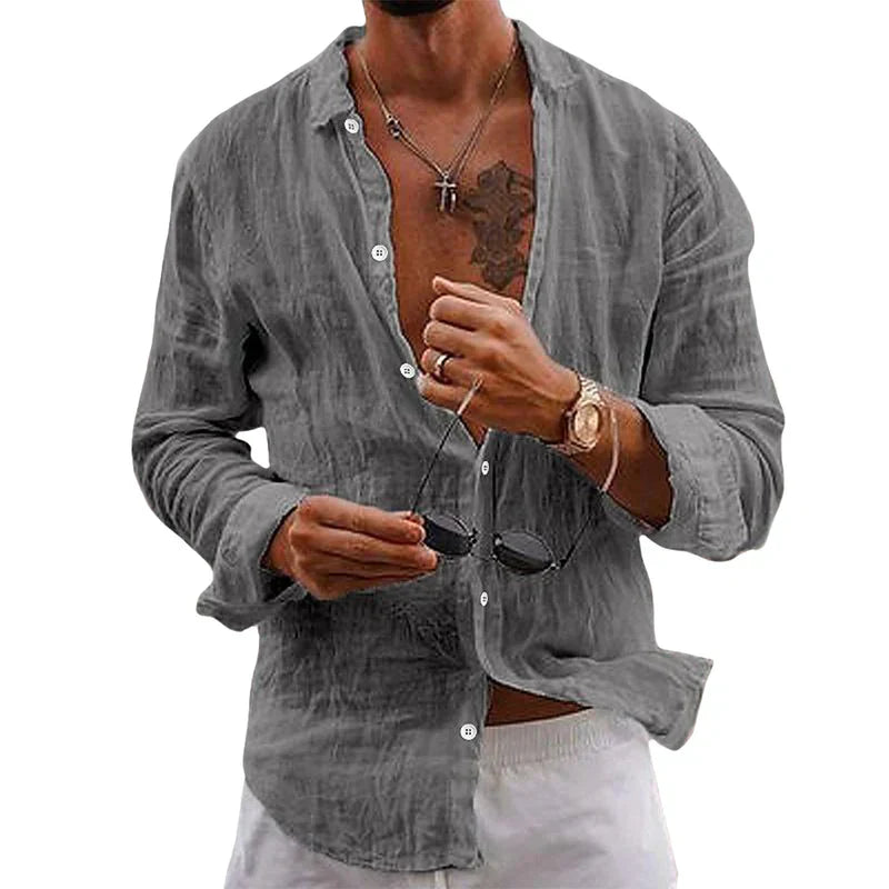 Gerald | Linen Beach Shirt