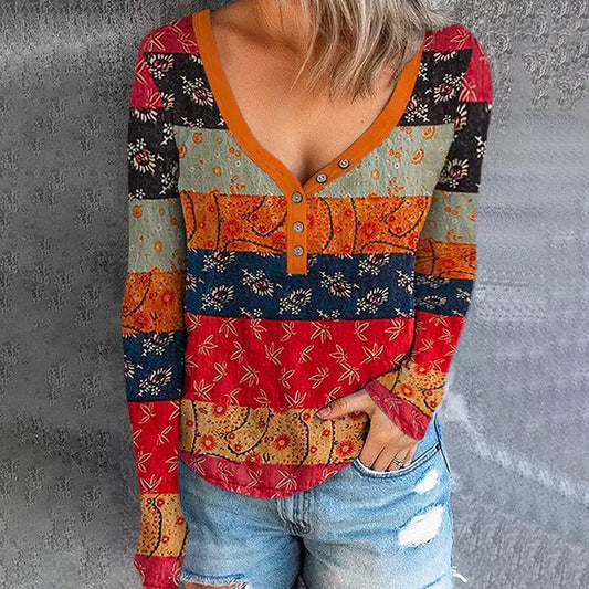 Vintage Colourful Blouse