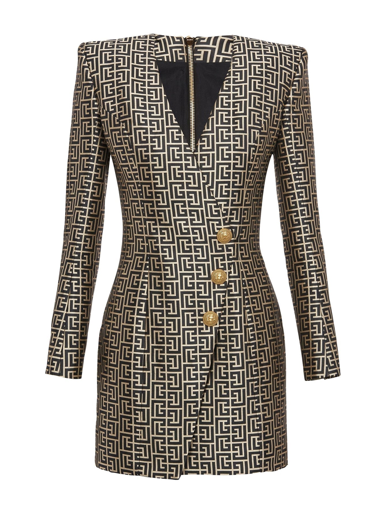 Printed Jacquard Suit Dress