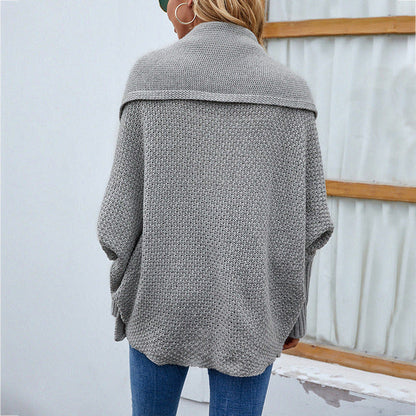 Casual Batwing Sleeve Cardigan