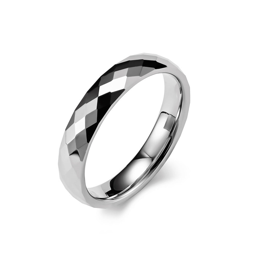 4MM DIAMOND SHAPED TUNGSTEN RINGS