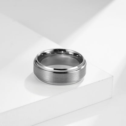 6MM-10MM BRUSHED TUNGSTEN RING