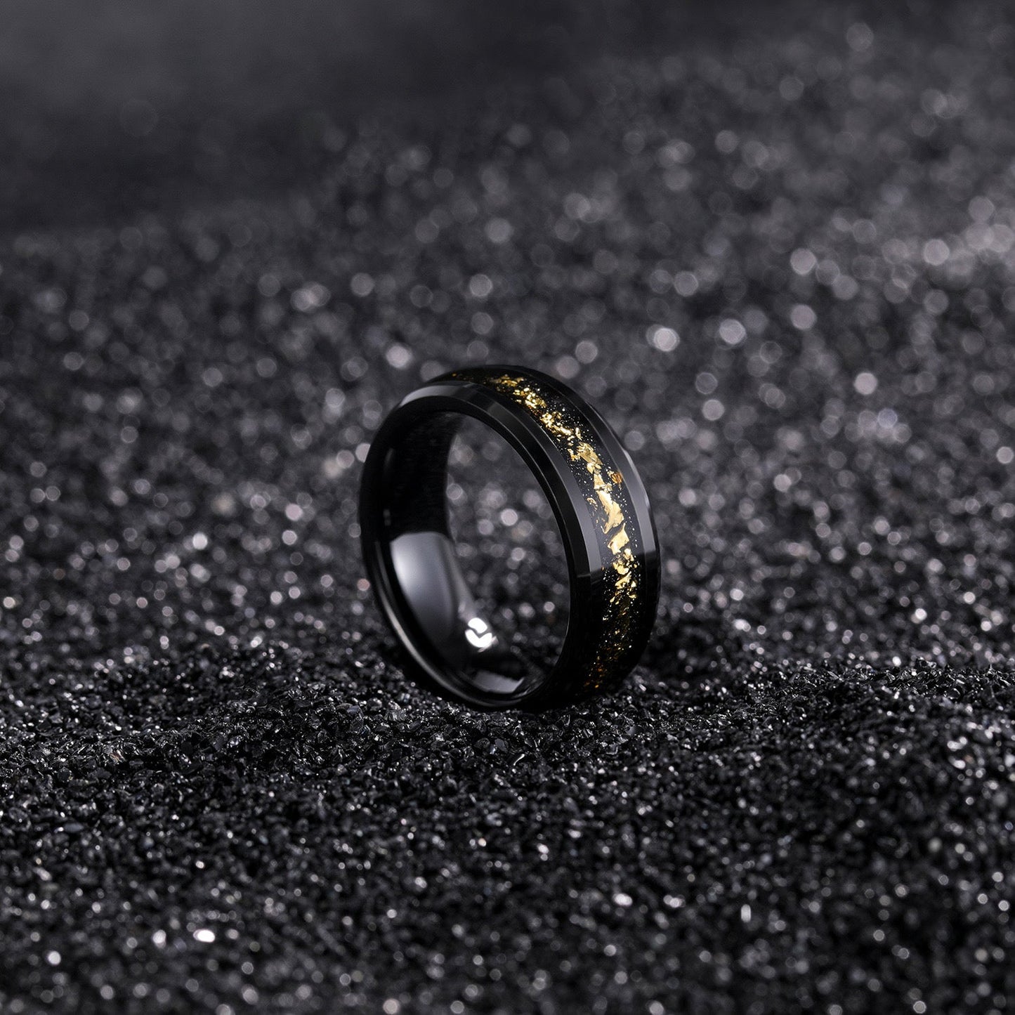 Galaxy Inlaid 8MM Tungsten Ring