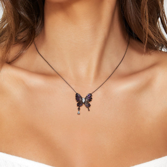 S925 Silver Butterfly Necklace