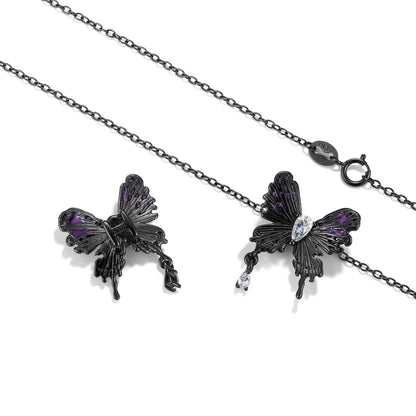 S925 Silver Butterfly Necklace