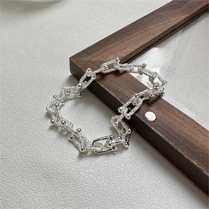 925 Sterling Silver U-shaped Bracelet / Necklace