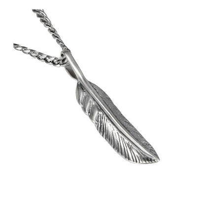 925 Sterling Silver Angel Feather Necklace