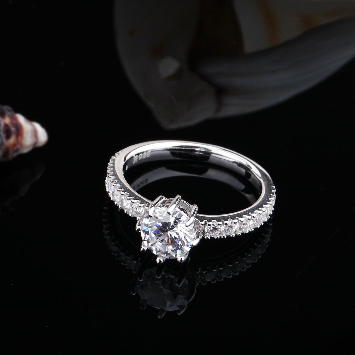 Zircon Sterling Silver Ring For Women