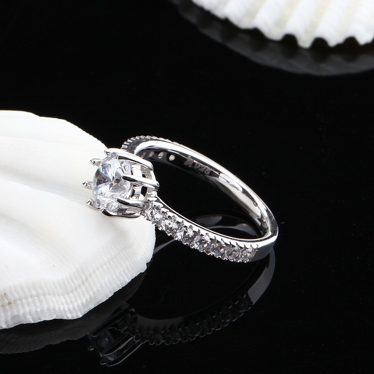 Zircon Sterling Silver Ring For Women