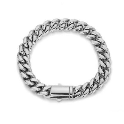 Cuban Link Bracelet-8mm/12mm