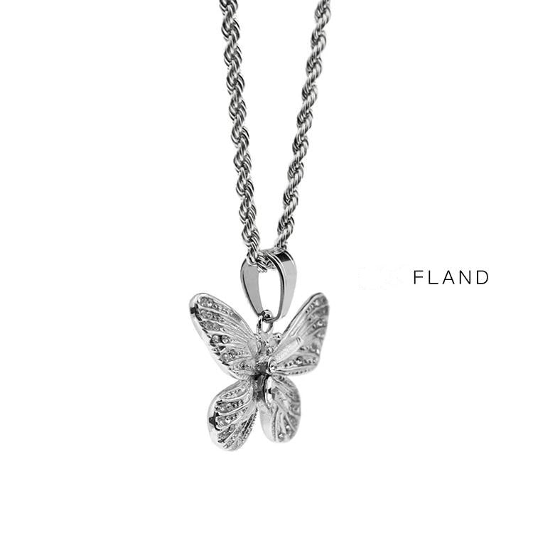 Zirconia Butterfly Necklace