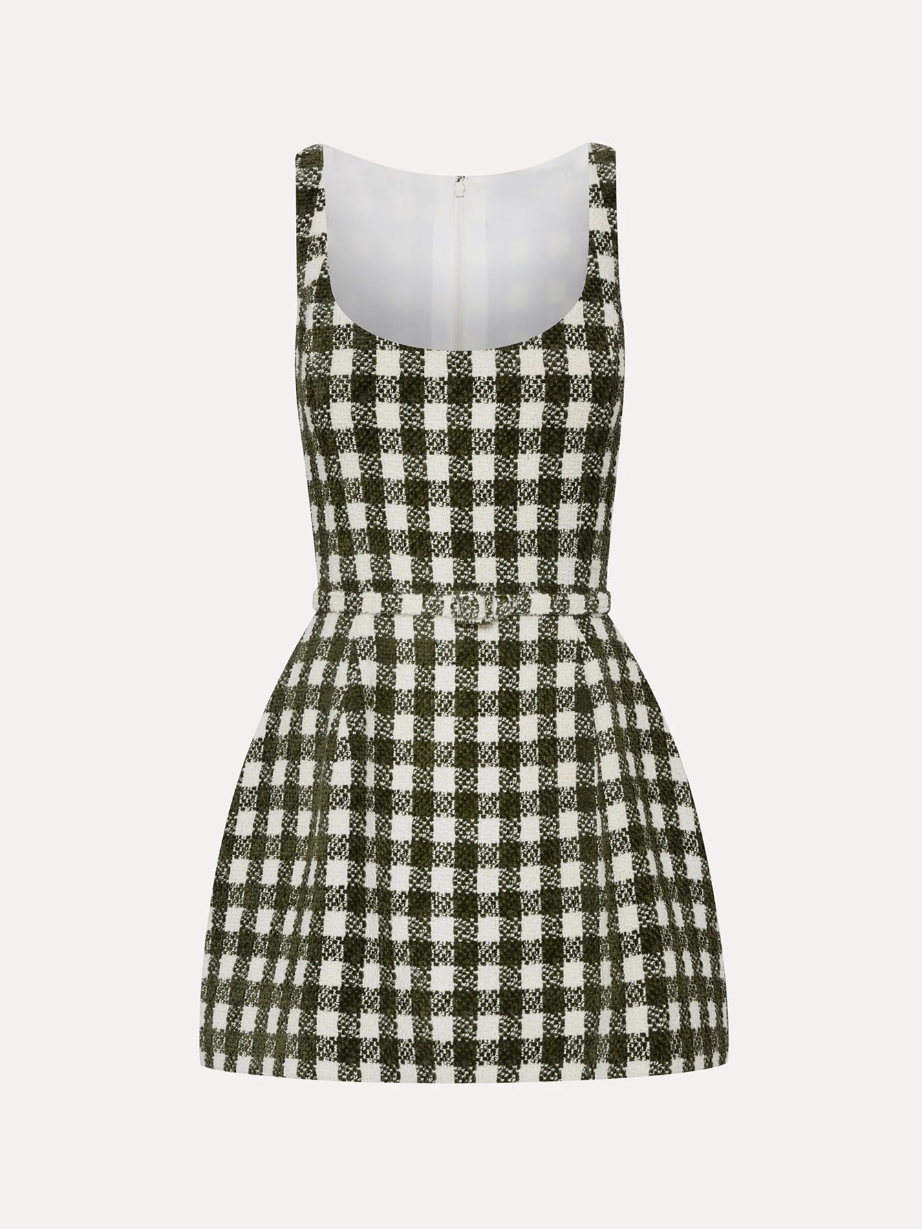 Sleeveless Check Mini Dress