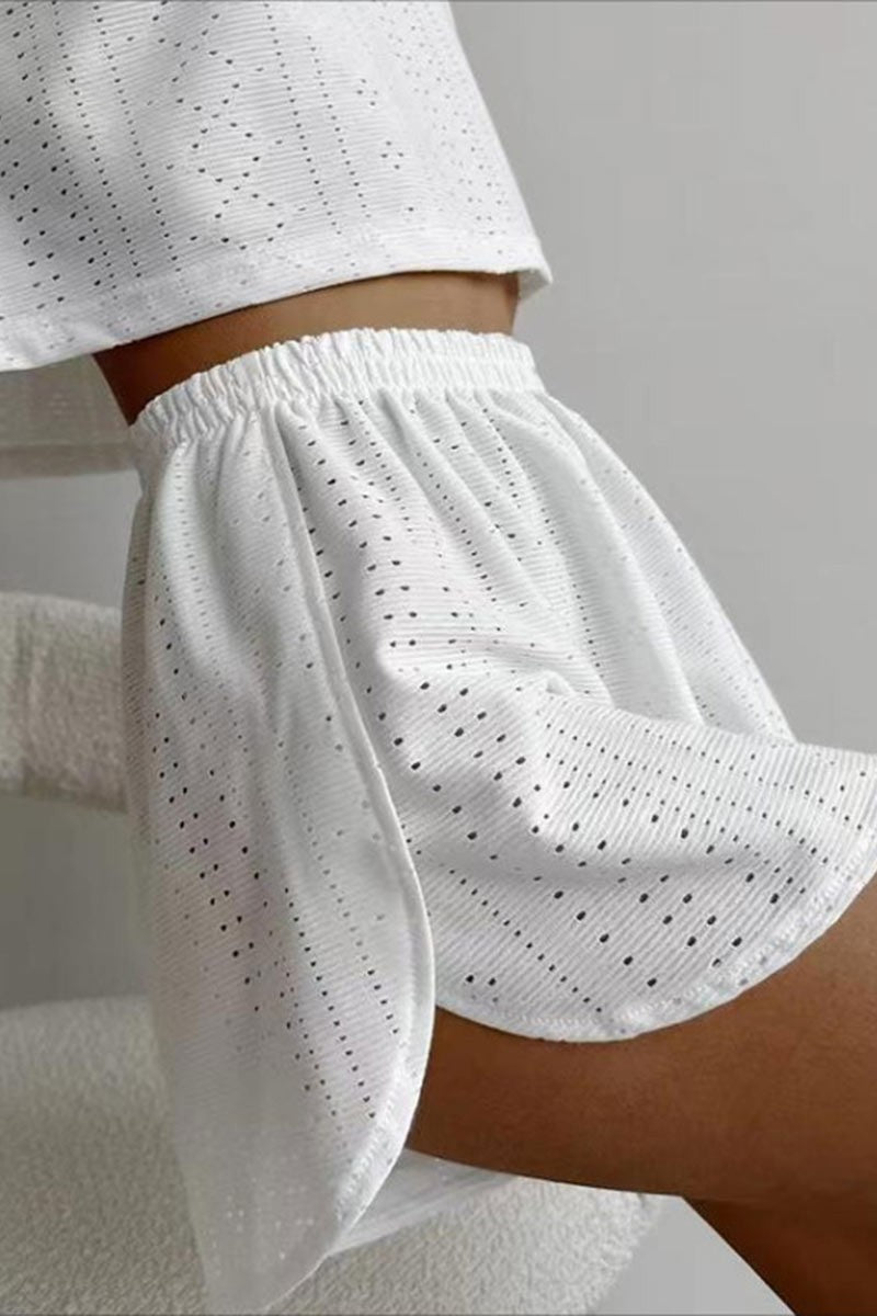 GIA EYELET CROP SET