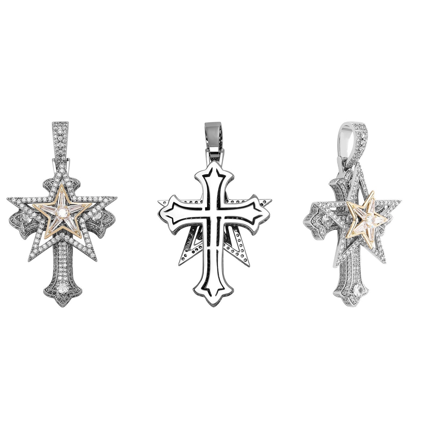 Rotating Cross Necklace