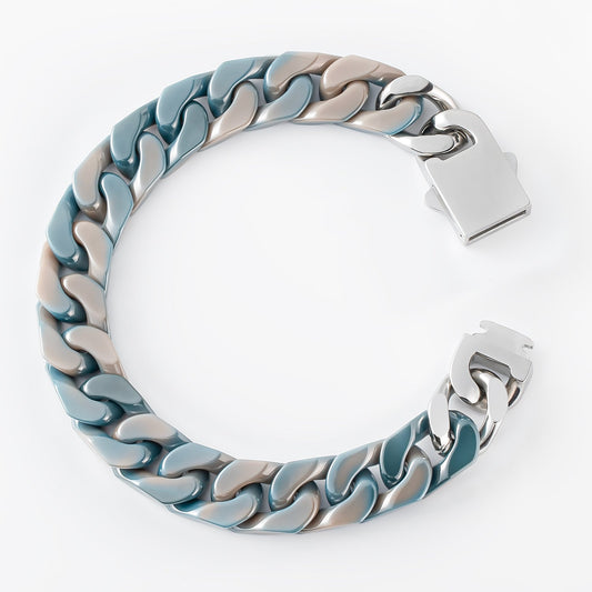 Gradual Change Cuban Ceramic Bracelet