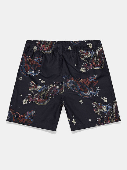 Dragon Flower Shirt and Dragon Print Swimsuit