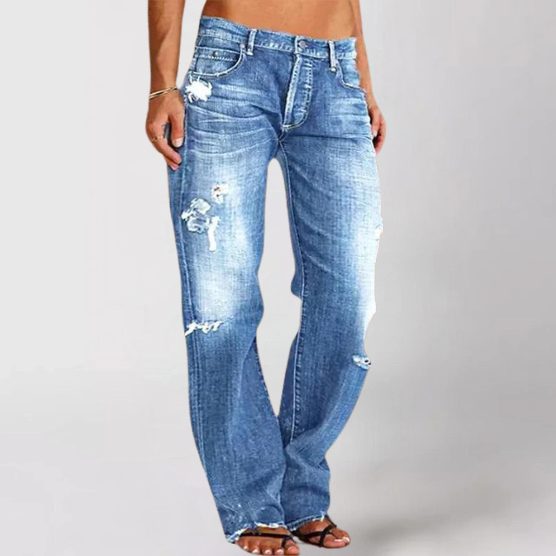 Penny - Loose wide-leg denim jeans