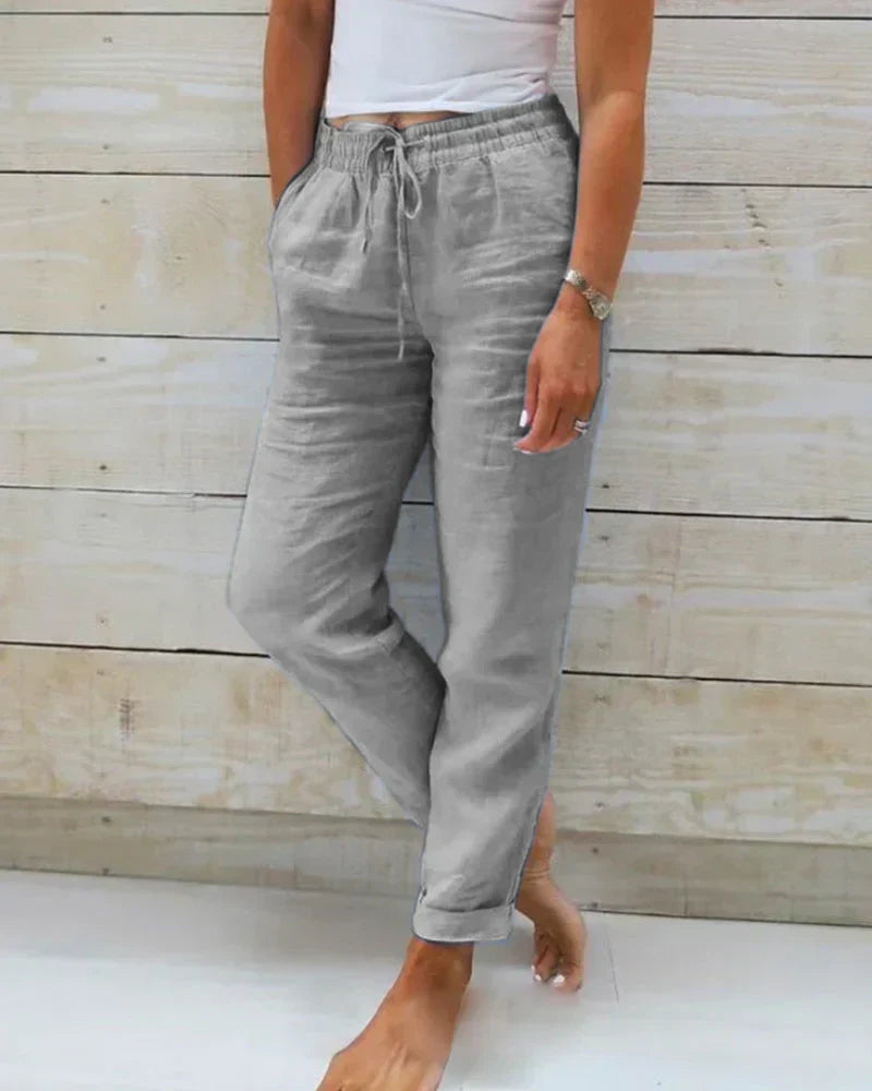 Brianna Soft Linen Pants