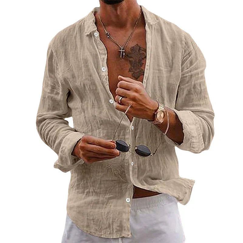 Gerald | Linen Beach Shirt