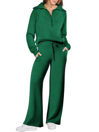 Lyla - Half Zip Jumpsuit Set