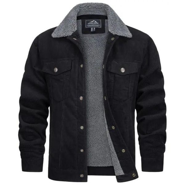 Samuel - Denim Corduroy Jacket with Wool Lining