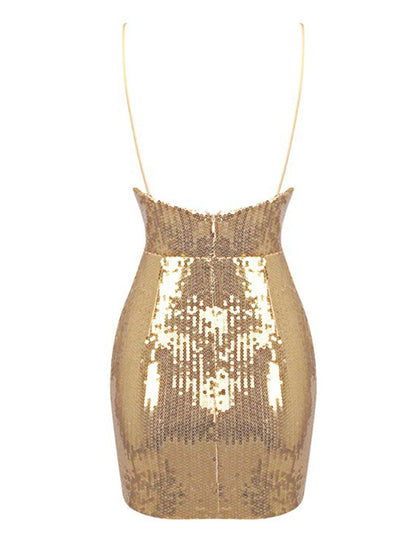 Luxurious Sequin Sexy Mini Dress