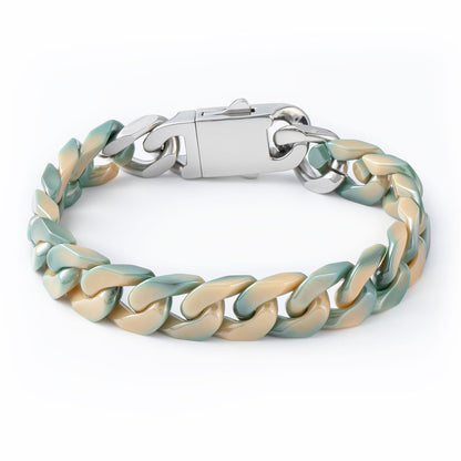 Gradual Change Cuban Ceramic Bracelet