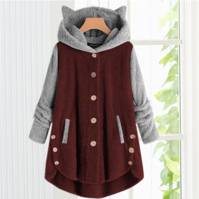 Cat Ears Hooded Coat