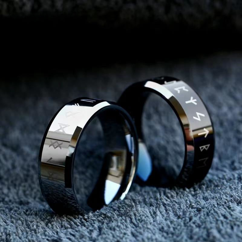 8MM VIKING TUNGSTEN RING