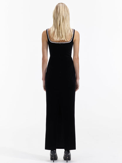 Exquisite Velvet Long Evening Dress