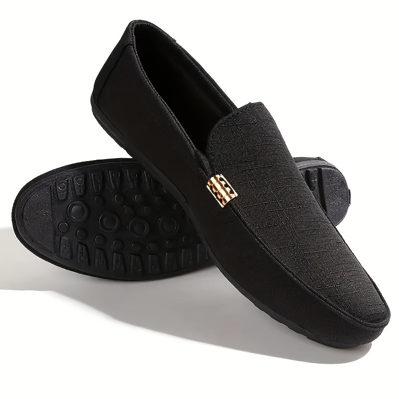 Lorenzo | Casual plain canvas loafers