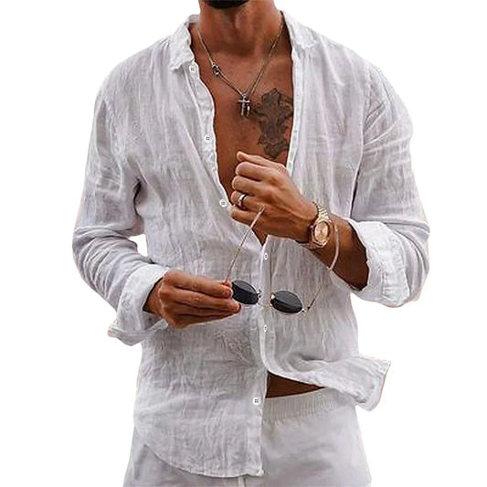 Gerald | Linen Beach Shirt