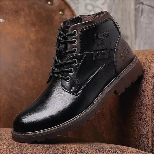 Leather Boots With Zipper