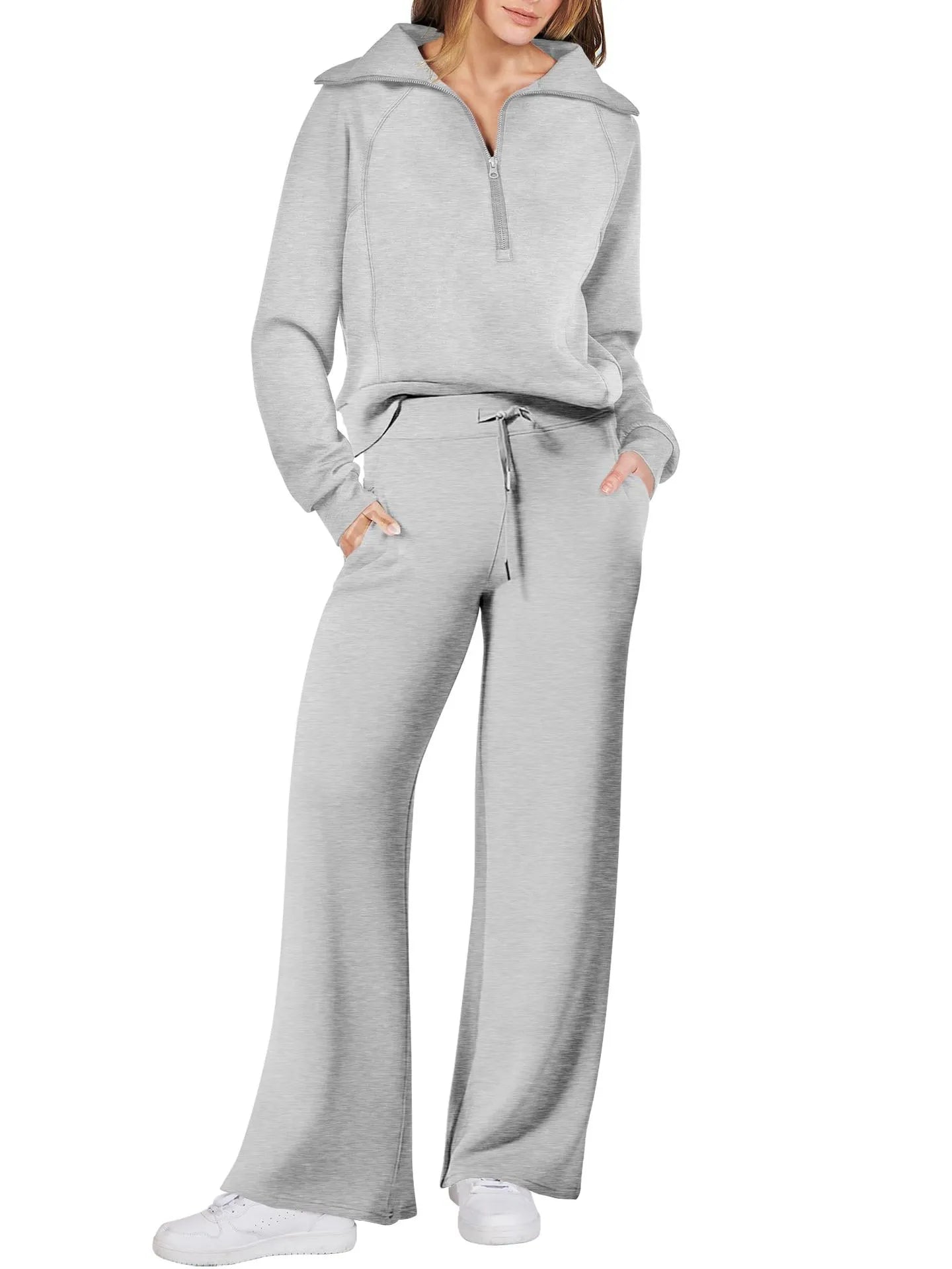 Lyla - Half Zip Jumpsuit Set