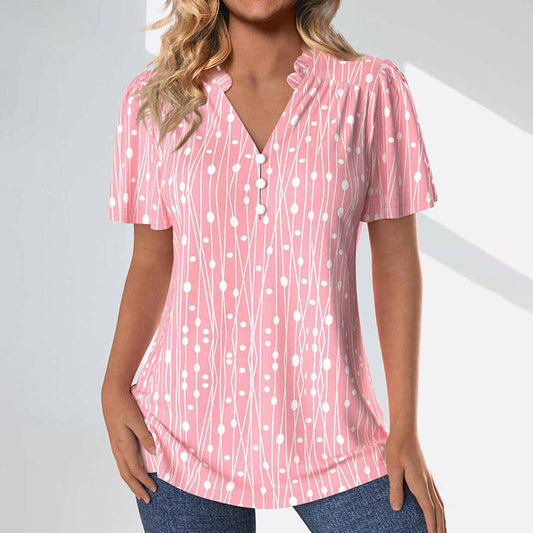 Casual Polka Dot Blouse