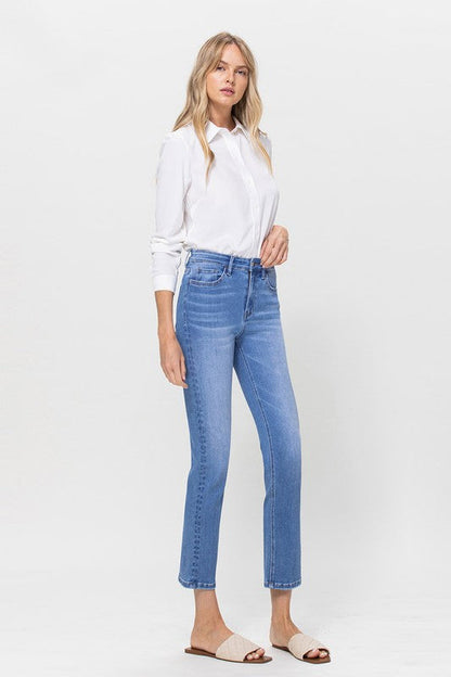 JUNI HIGH RISE STRETCH CROP SLIM JEAN