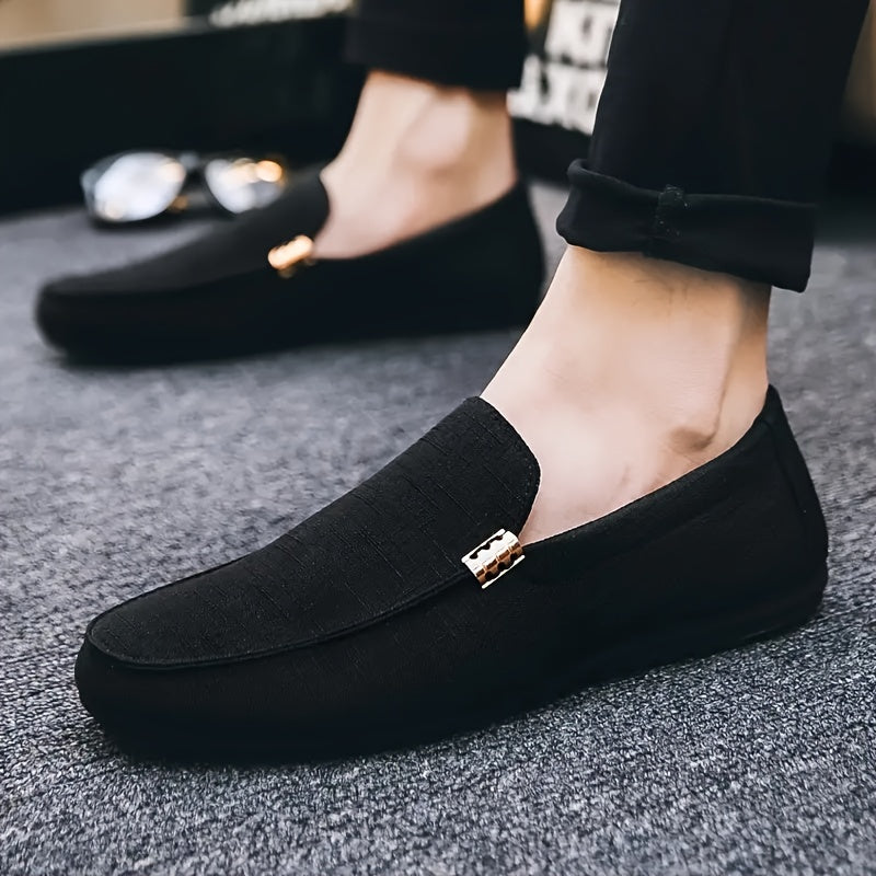 Lorenzo | Casual plain canvas loafers