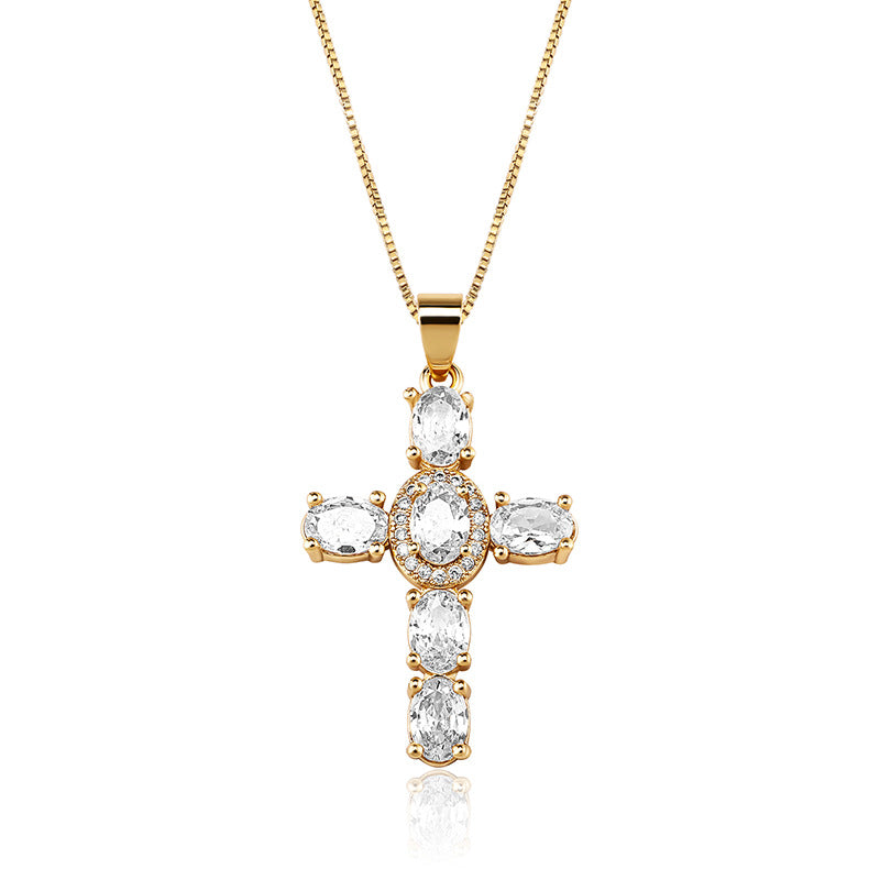 Cross Zirconia Necklace