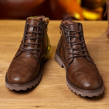 Aston | Sturdy leather lace-up boots