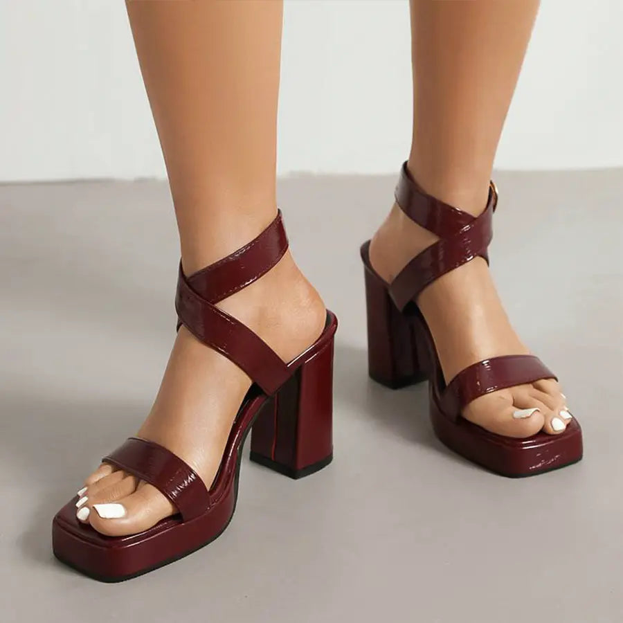 Alison Hayes™ High Block Heel Sandals