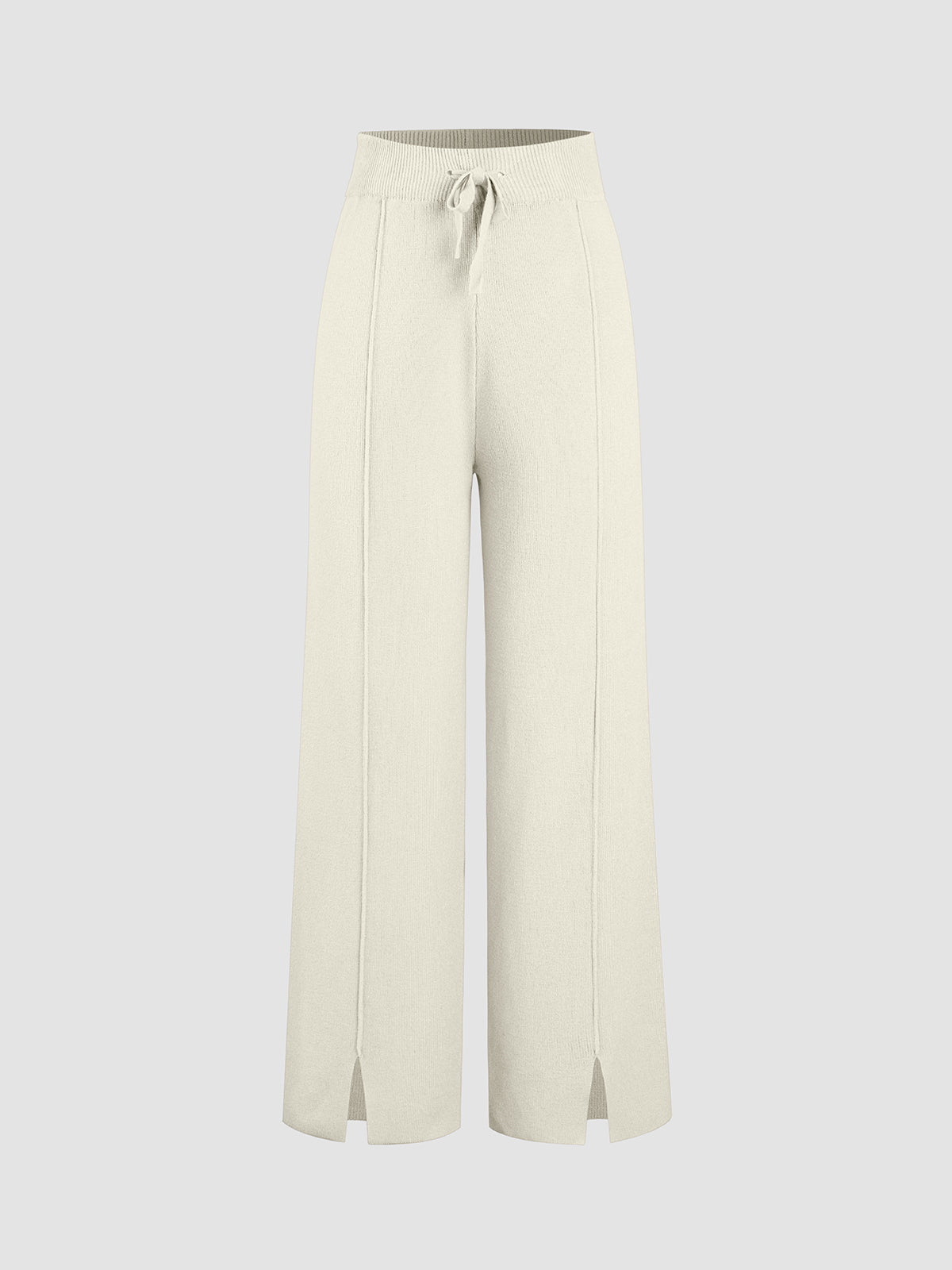 Ribbed Mystique Wide Leg Pants