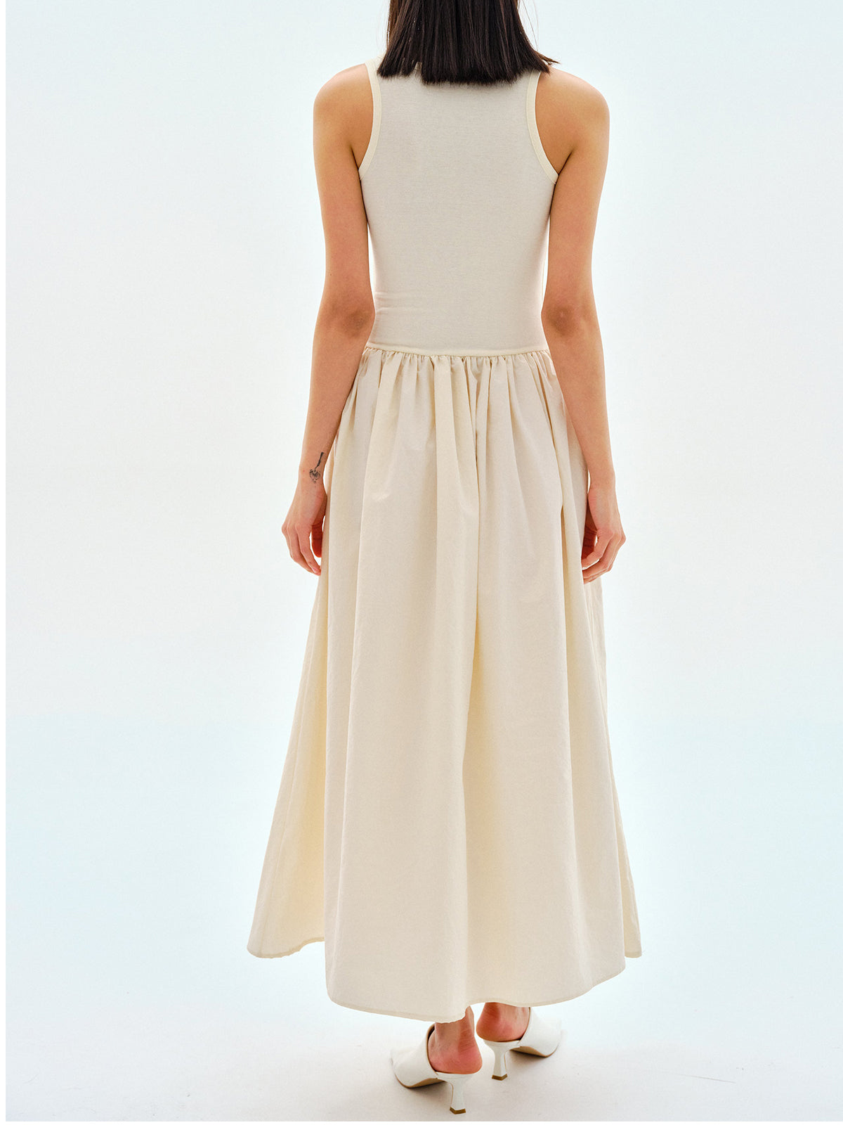 Leisure Crew Neck Long Dress